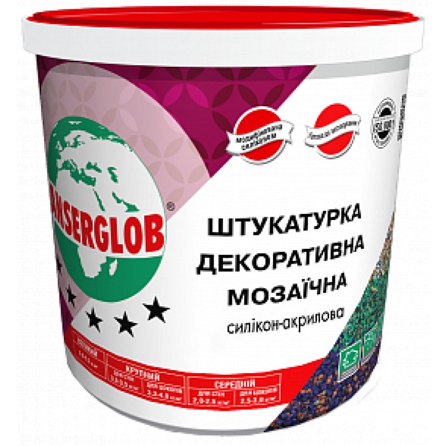 Штукатурка Ансерглоб акриловая мозаичная №735 25кг - фото 1