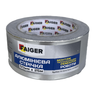 Лента алюминиевая Faiger 50мм*25м