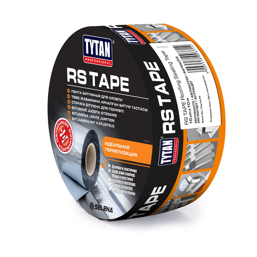 Лента битумная самоклеящаяся TYTAN Profssional RS TAPE коричневый 10м x 100мм - фото 1