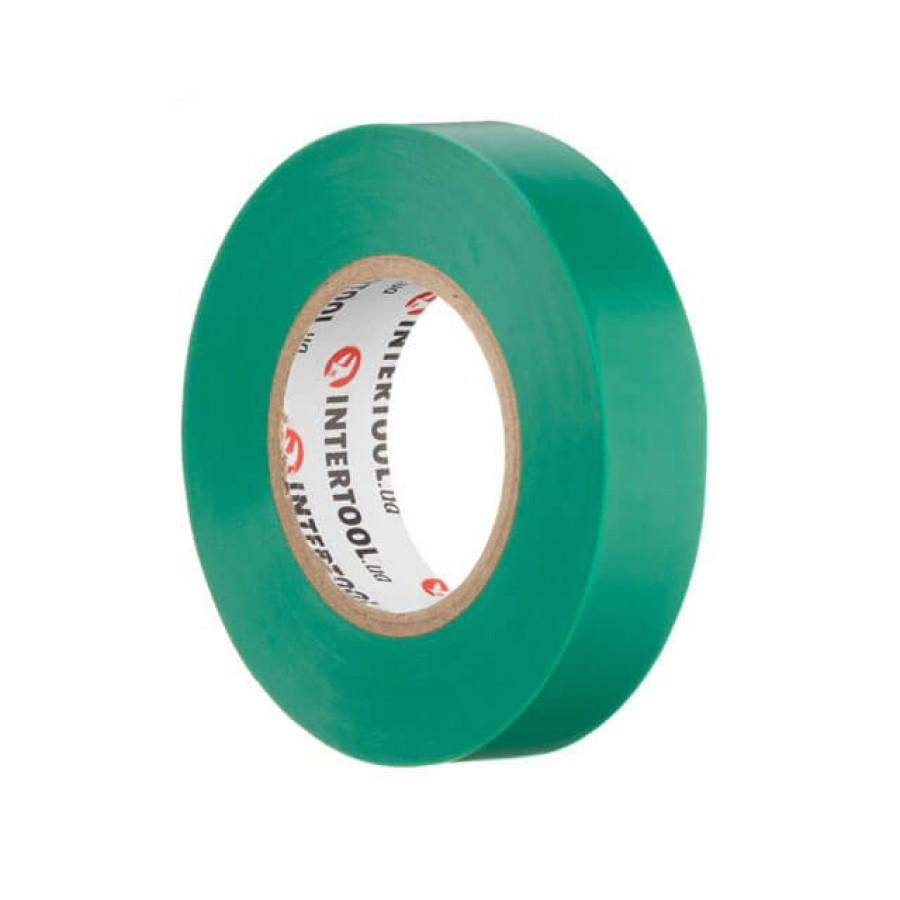Лента изоляционная Intertool - 20х17х0,15мм зеленая - фото 3
