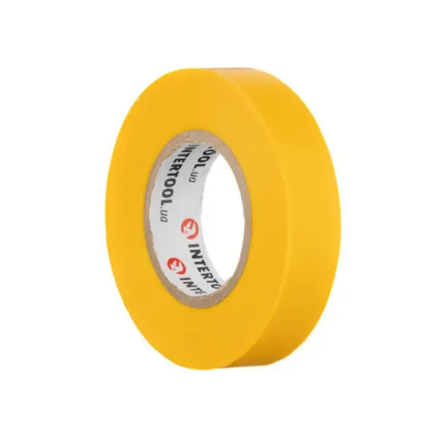 Лента изоляционная Intertool -20х17х0,15мм желтая - фото 2