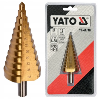Сверло по металлу конусное ступенчатое Yato HSS 4241 6-38 мм 105 мм