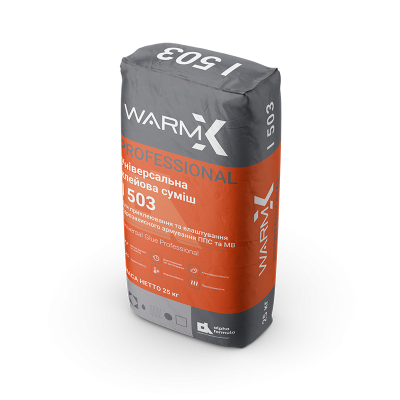WARM X Universal Glue Professional 503 25кг (Клеевая смесь унив. для приклей. и арм. ППС и МВ)