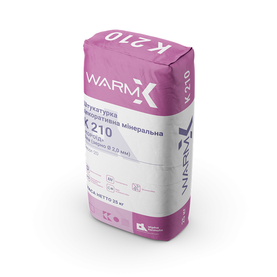 Штукатурка декоративна короїд WARMix 210 Decor-20 2.0мм. 25кг - фото 1