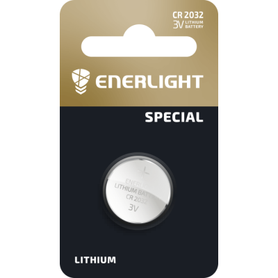 Батарейка ENERLIGHT LITHIUM CR 2032 BLI 1