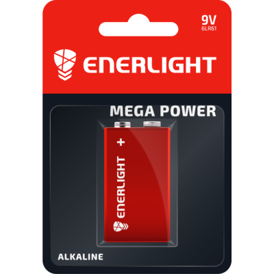 Батарейка ENERLIGHT MEGA POWER 6LR61 BLI1