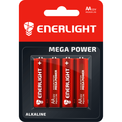 Батарейка ENERLIGHT MEGA POWER AA BLI 4