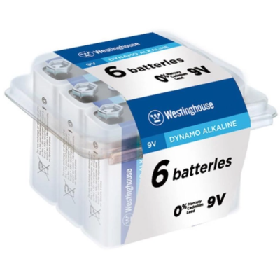 Батарейка лужна Westinghouse Dynamo Alkaline 9V/6LR61 6шт/уп