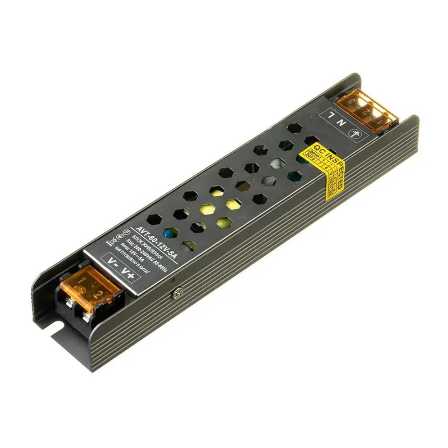 Блок питания AVT 5A-60W 12V IP20 - фото 1