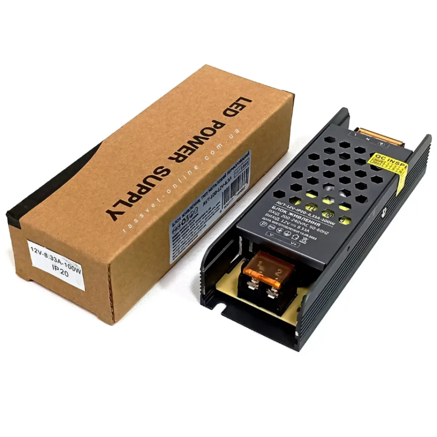 Блок питания AVT 8.3A-100W 12V IP20 - фото 4