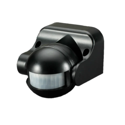 Датчик движения VELMAX V-IMS-09 AC220-240V угол 180 (ST09) черный