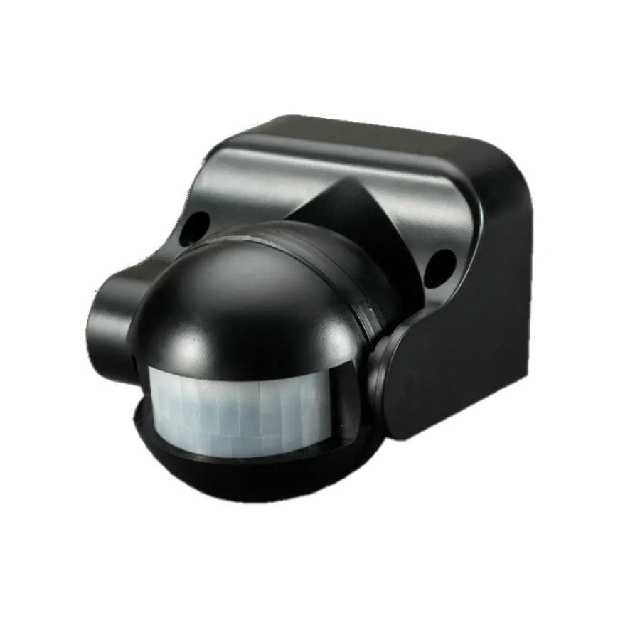 Датчик движения VELMAX V-IMS-09 AC220-240V угол 180 (ST09) черный - фото 1