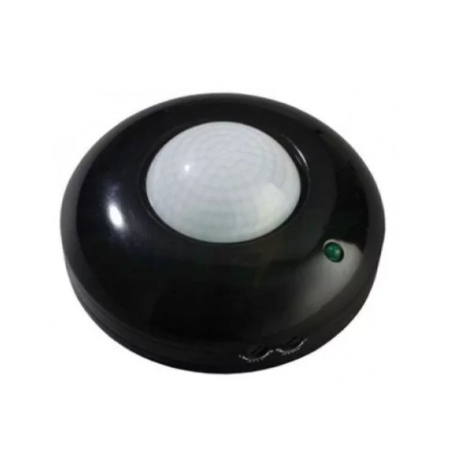 Датчик движения VELMAX V-IMS-31 AC220-240V угол 360 (ST07) черный - фото 1