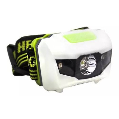 Фонарь LED налобный, белый/зеленый, 70Lm, 3*ААА (SP0301)