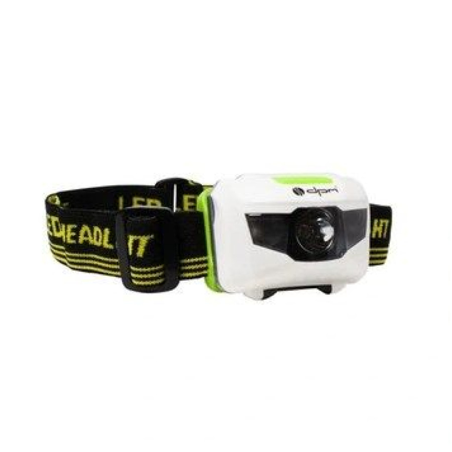 Фонарь LED налобный, белый/зеленый, 70Lm, 3*ААА (SP0301) - фото 1