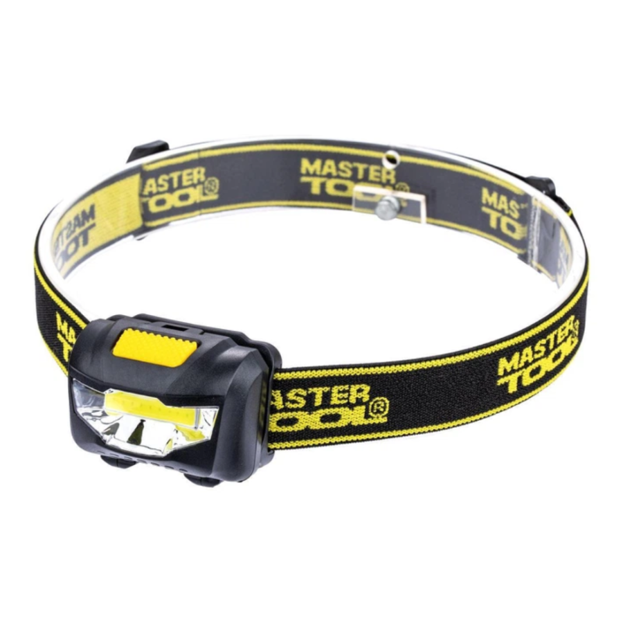 Фонарь налобный Mastertool - 1LED x 1 Вт x 3 режима - фото 1