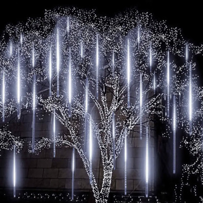 Гирлянда LED LEBRON штора 3х0,5м, метеоритный дождь 288LED, белая, IP65
