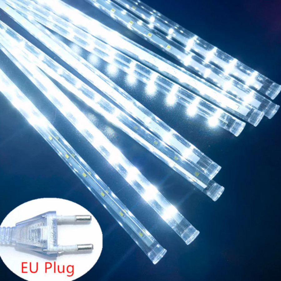 Гірлянда LED LEBRON штора 3х0,5м, метеоритний дощ 288LED, біла, IP65 - фото 6