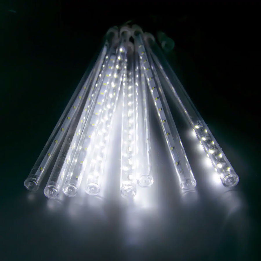 Гірлянда LED LEBRON штора 3х0,5м, метеоритний дощ 288LED, біла, IP65 - фото 7