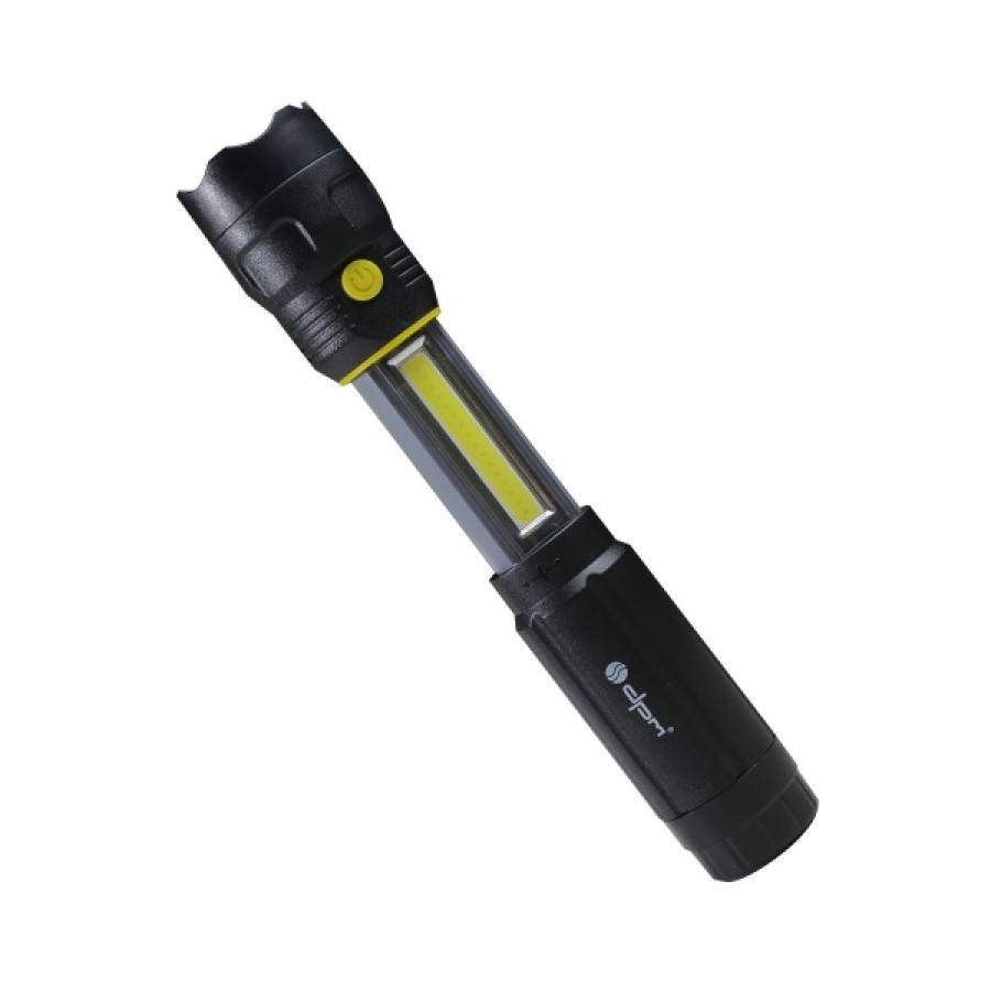 Фонарь LED ручной телескопический, черный, 55+150Lm, 4*ААА (SP0402) - фото 1