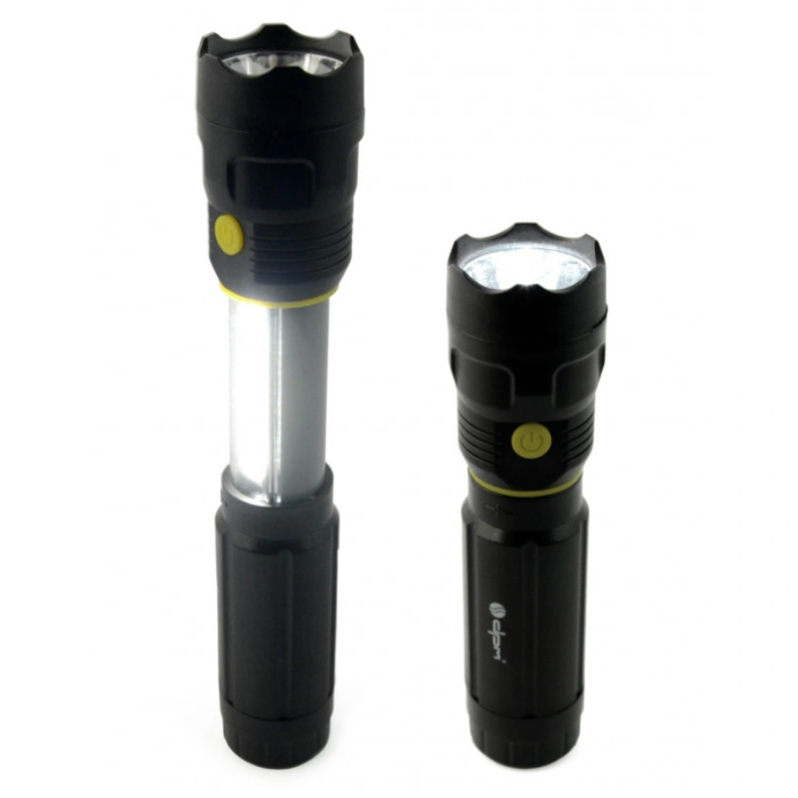 Фонарь LED ручной телескопический, черный, 55+150Lm, 4*ААА (SP0402) - фото 3