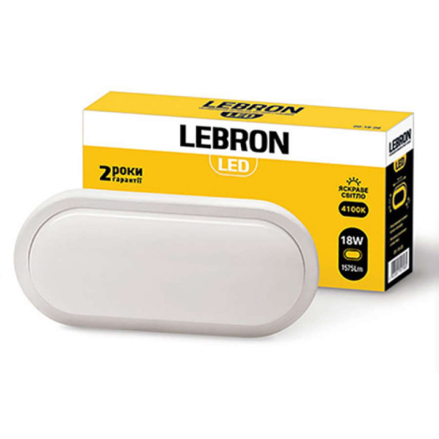Светильник LED Lebron L-WLO, 18W, овал, 4100k, 1575Lm, IP65 - фото 2