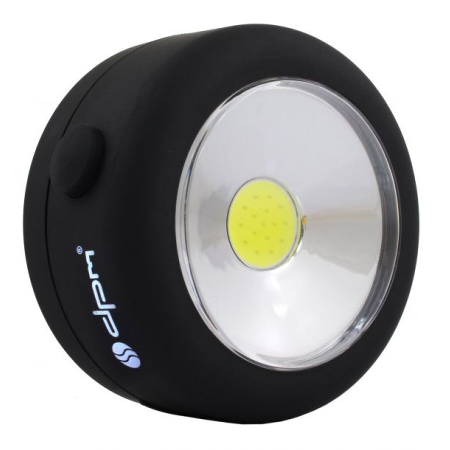 Светильник LED круглый, черный, 200Lm, 3*ААА (SP0202) - фото 1
