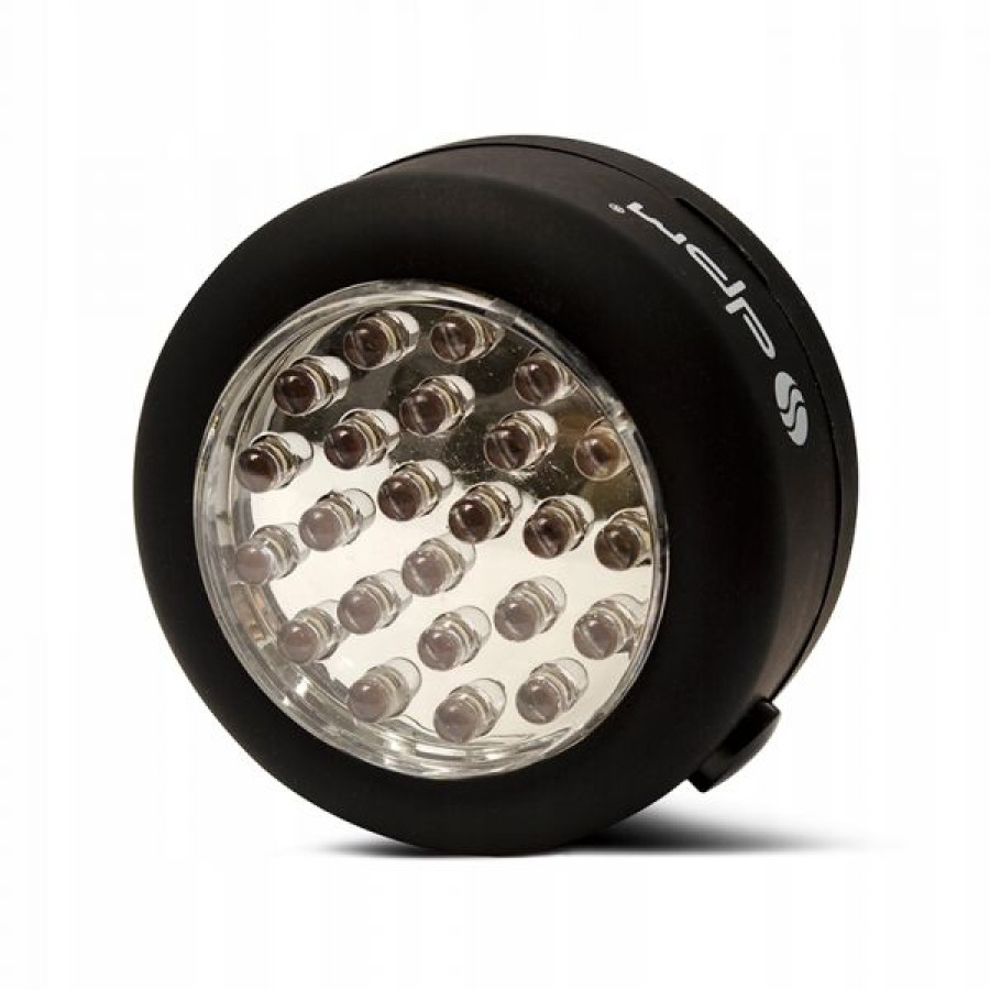 Светильник LED круглый, черный, 24xLED, 30Lm, 3*ААА (GY-024C) - фото 1