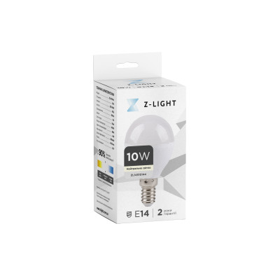 Лампа G45 -сфера ZL 14510144 10w 4000k E14