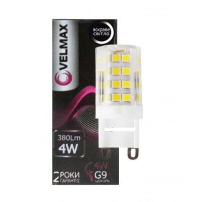 Лампа VELMAX LED V-G9 4W 4500K 380Lm