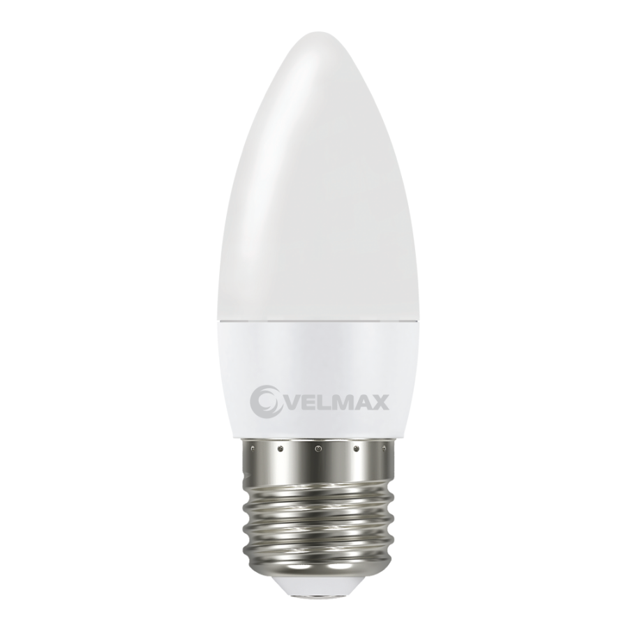 Лампа Velmax LED V-C37, 6W, 220V, E27, 4100k, 540Lm, EMC - фото 1