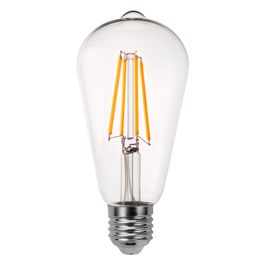 Лампа Velmax LED V-Filament-ST64 8W E27 4100K - фото 1