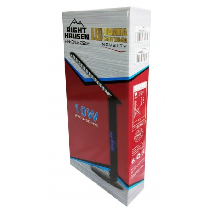 Лампа настольная LED NOVELTY 10W черная HN-245222 - фото 2