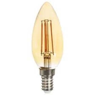 Лампа светодиодная LB-58 C37 230V 4W E14 400Lm золото
