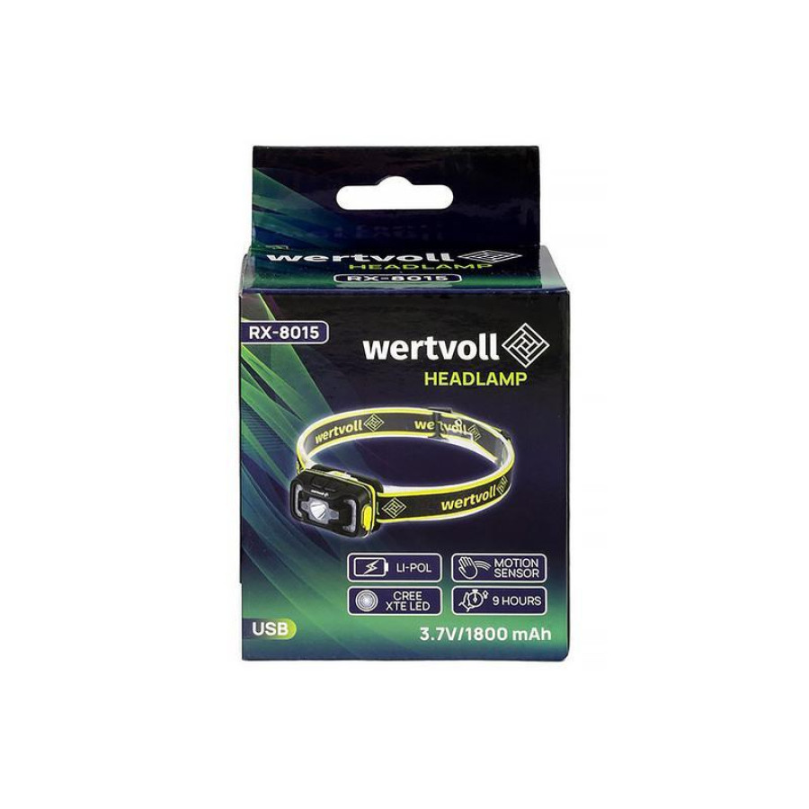 Ліхтар налобний Vertvoll - 16LED (1 COB)x 5 Втх6 режимів Li-ion - фото 5