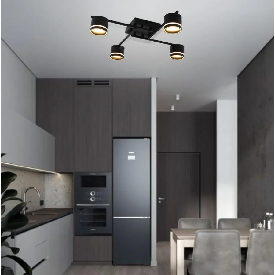 Люстра 10517 GELA 4xGX53 S-600x600x120-BLACK-IP20 - фото 8