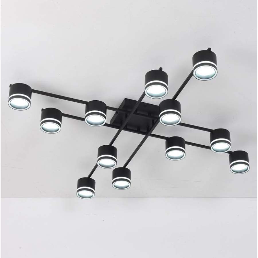 Люстра 10610 GELA 12xGX53 S-1100x1100x140-BLACK-IP20 - фото 4