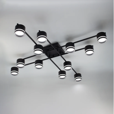 Люстра 10610 GELA 12xGX53 S-1100x1100x140-BLACK-IP20