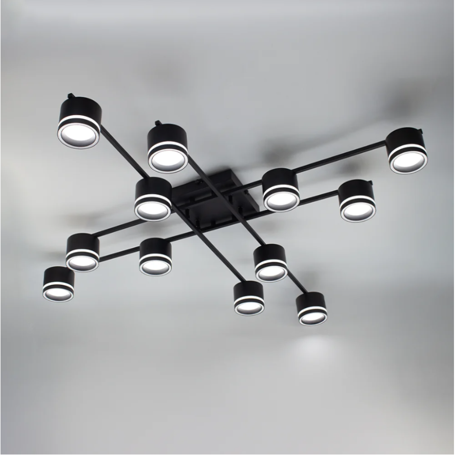 Люстра 10610 GELA 12xGX53 S-1100x1100x140-BLACK-IP20 - фото 2