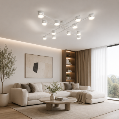Люстра 10612 GELA 12xGX53 S-1100x1100x140-WHITE-IP20