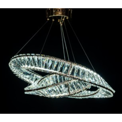 Люстра подвесная Led LS 548/600+400GD хром