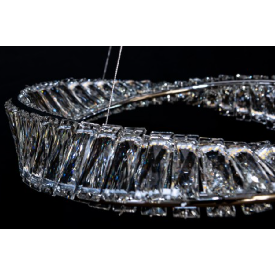 Люстра подвесная Led LS 548/600+400GD хром - фото 4