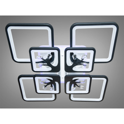 Люстра Diasha 8157/4+4BK LED 3color dimmer