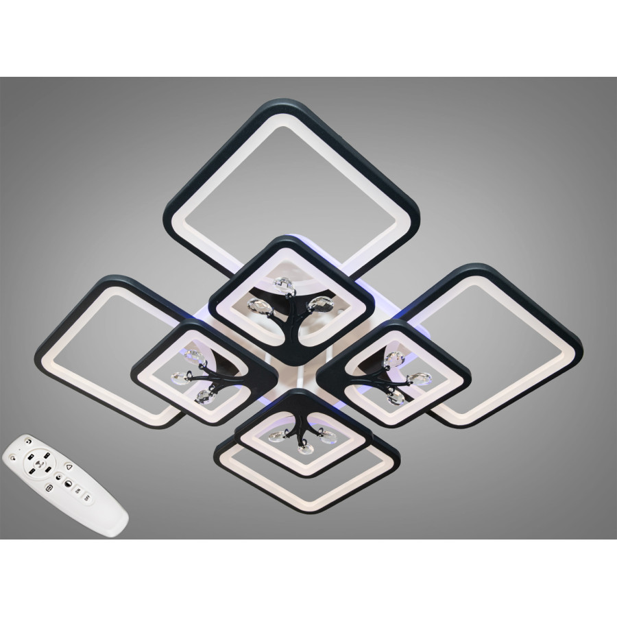Люстра Diasha 8157/4+4BK LED 3color dimmer - фото 1