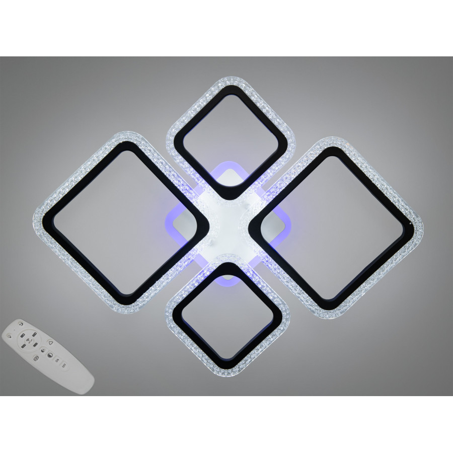 Люстра A8170/2+2BK LED 3 color dimmer (черный) - фото 1