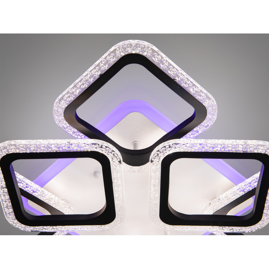 Люстра Diasha AS8170/4+4BK LED 3 color dimmer (черный) - фото 4