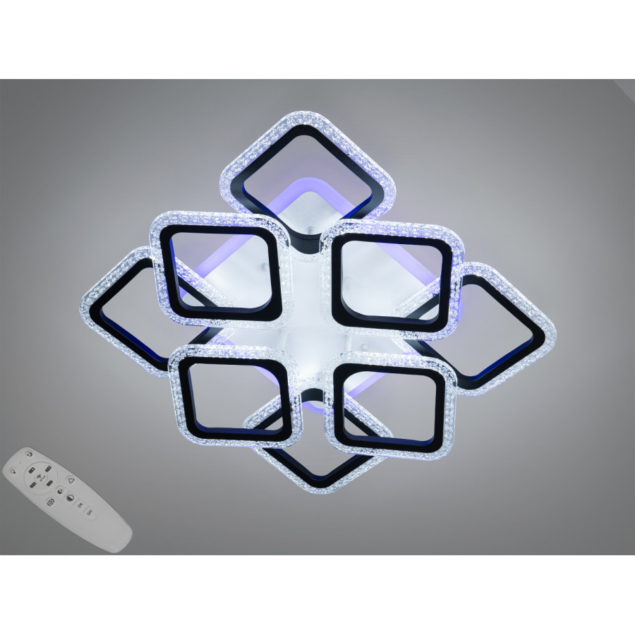 Люстра Diasha AS8170/4+4BK LED 3 color dimmer (черный) - фото 1