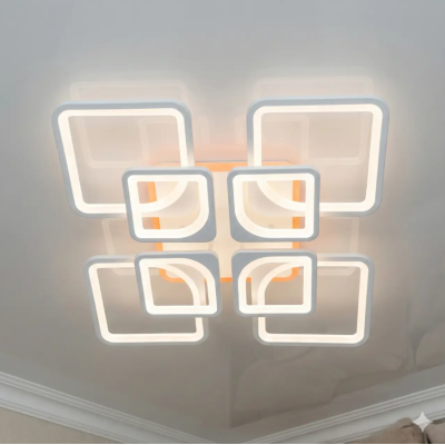 Люстра Diasha 8060/4+4WH LED 3color dimmer