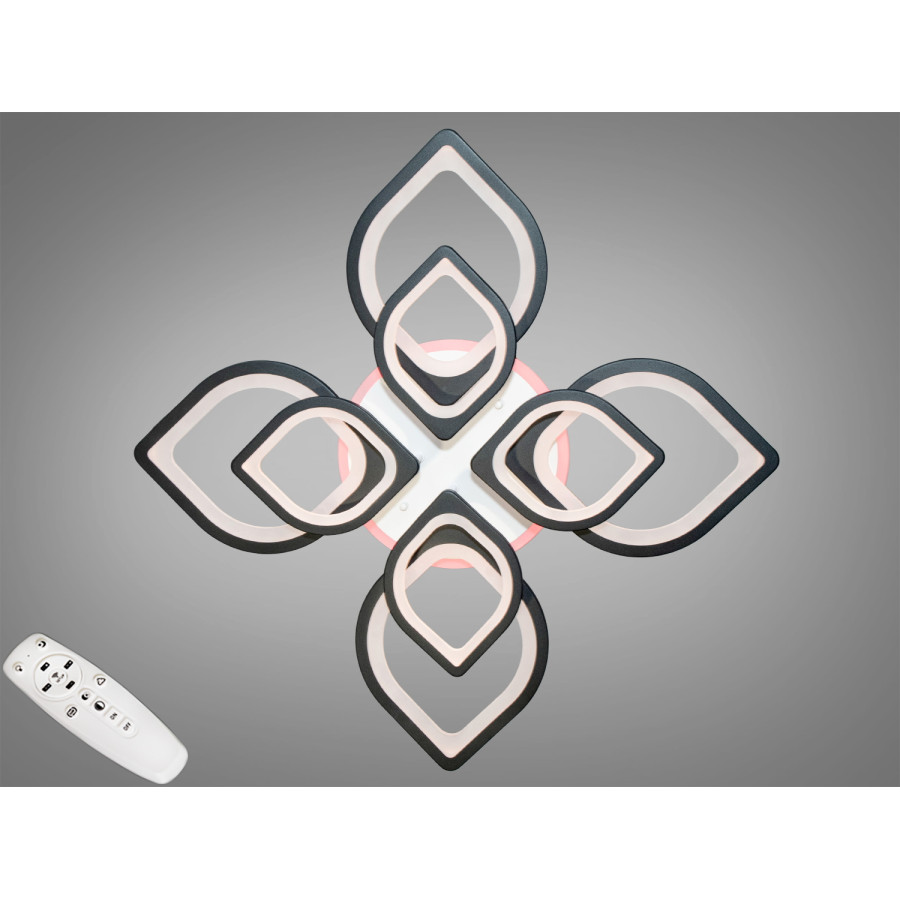 Люстра Diasha 8073/4+4BK LED 3color dimmer - фото 2