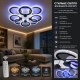 Люстра Diasha A8180/4*4BK LED 3color dimmer